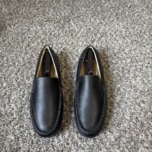 Sperry Men Hampden Venetian Loafer Shoes Black Leather Slip-On 7 M Driving